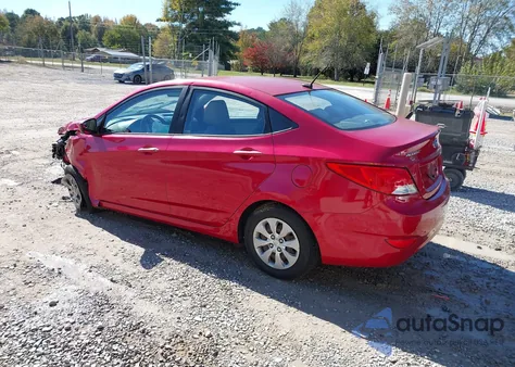 2015 Hyundai Accent Gls from USA, damaged, VIN KMHCT4AEXFU855811